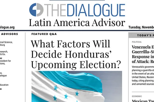 What Factors Will Decide Honduras&rsquo; Upcoming Election?